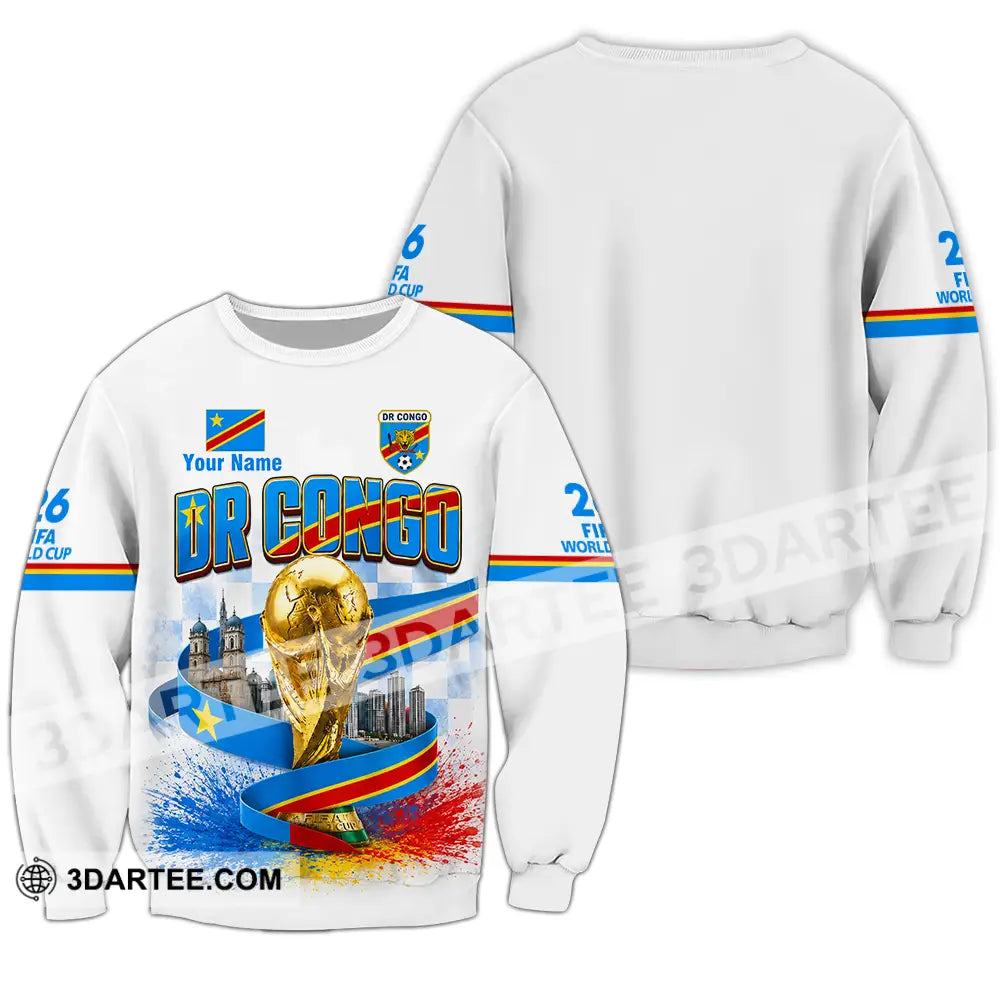 Unisex Shirt - Custom Dr Congo World Cup 2026 Shirt - Long Sleeve / S - T-shirt