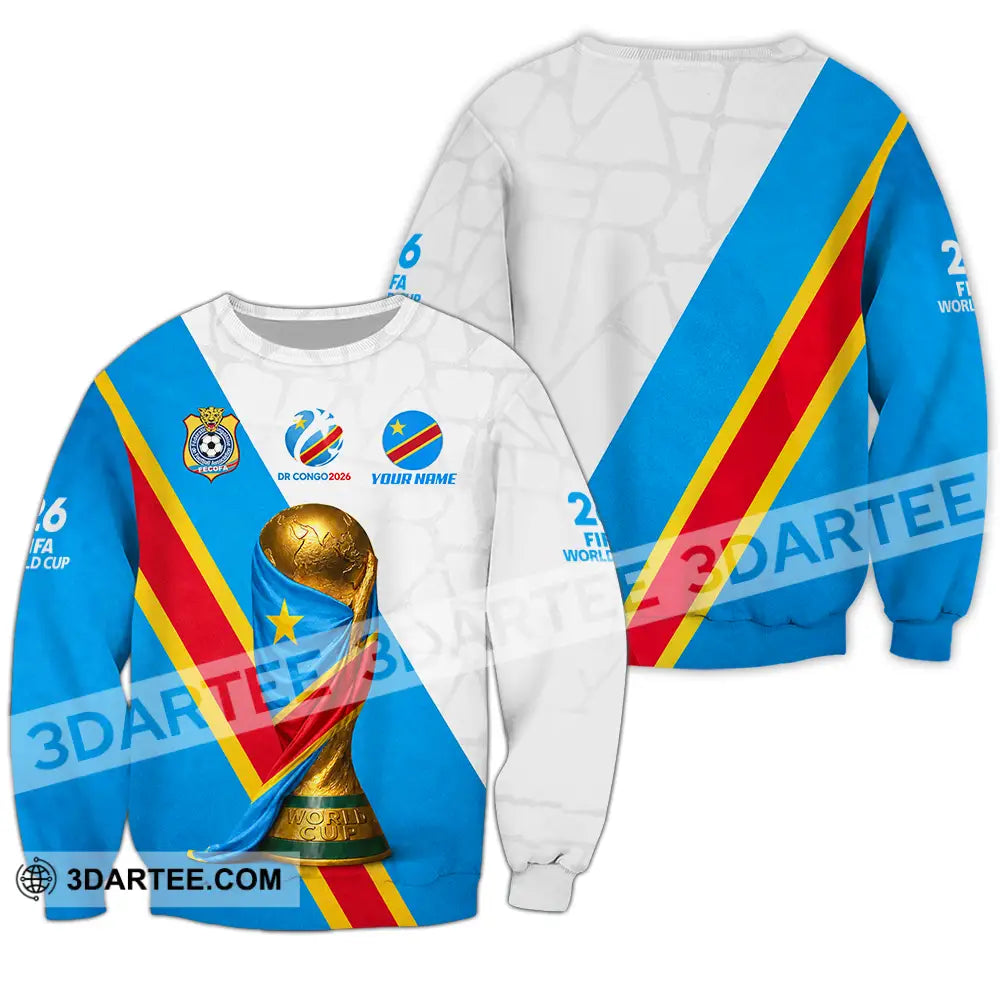 Unisex Shirt - Custom Dr Congo World Cup 2026 Shirt - Long Sleeve / S - T-shirt