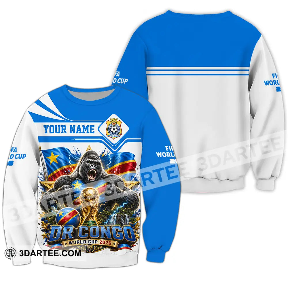 Unisex Shirt - Custom Dr Congo World Cup 2026 Shirt - Long Sleeve / S - T-shirt