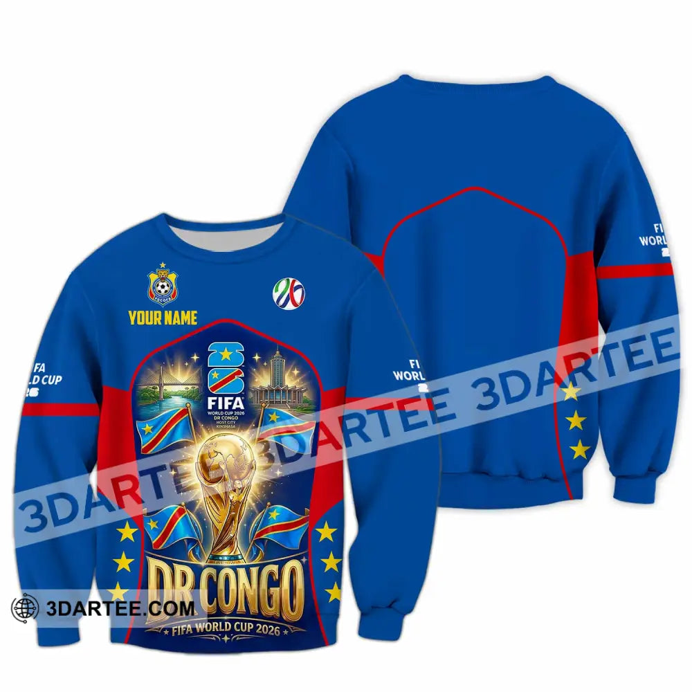 Unisex Shirt - Custom Dr Congo World Cup 2026 Shirt - Long Sleeve / S - T-shirt