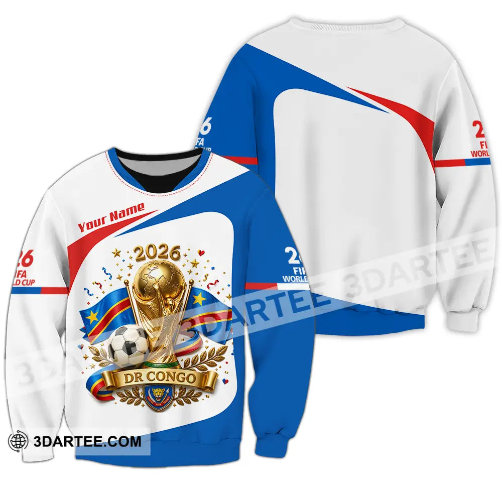 Unisex Shirt - Custom Dr Congo World Cup 2026 Shirt - Long Sleeve / S - T-shirt