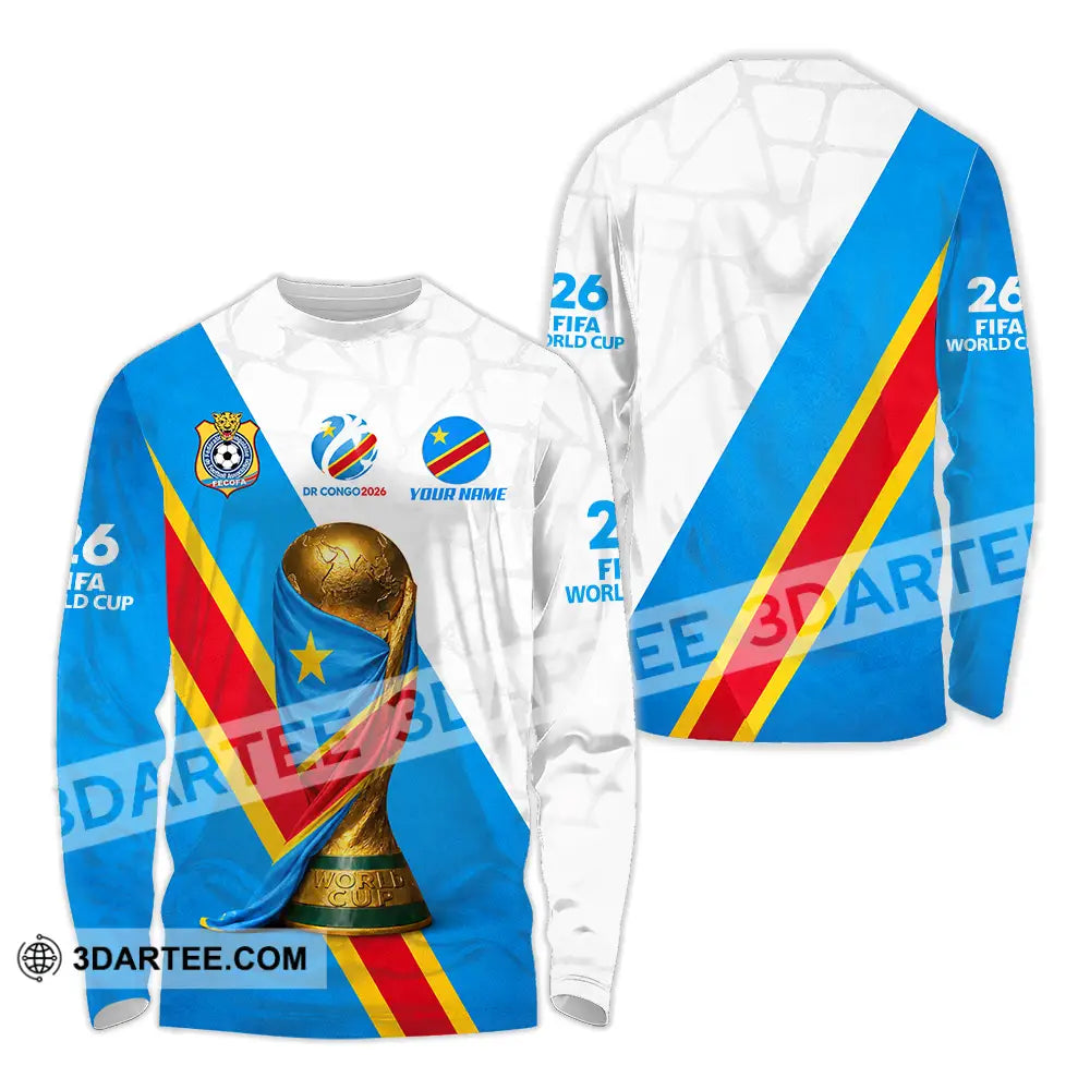 Unisex Shirt - Custom Dr Congo World Cup 2026 Shirt - Long Sleeve Shirt / S - T-shirt
