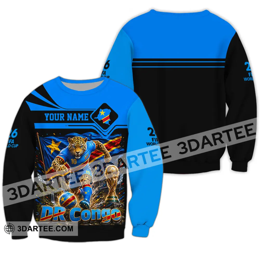 Unisex Shirt - Custom Dr Congo World Cup 2026 Shirt - Long Sleeve / S - T-shirt