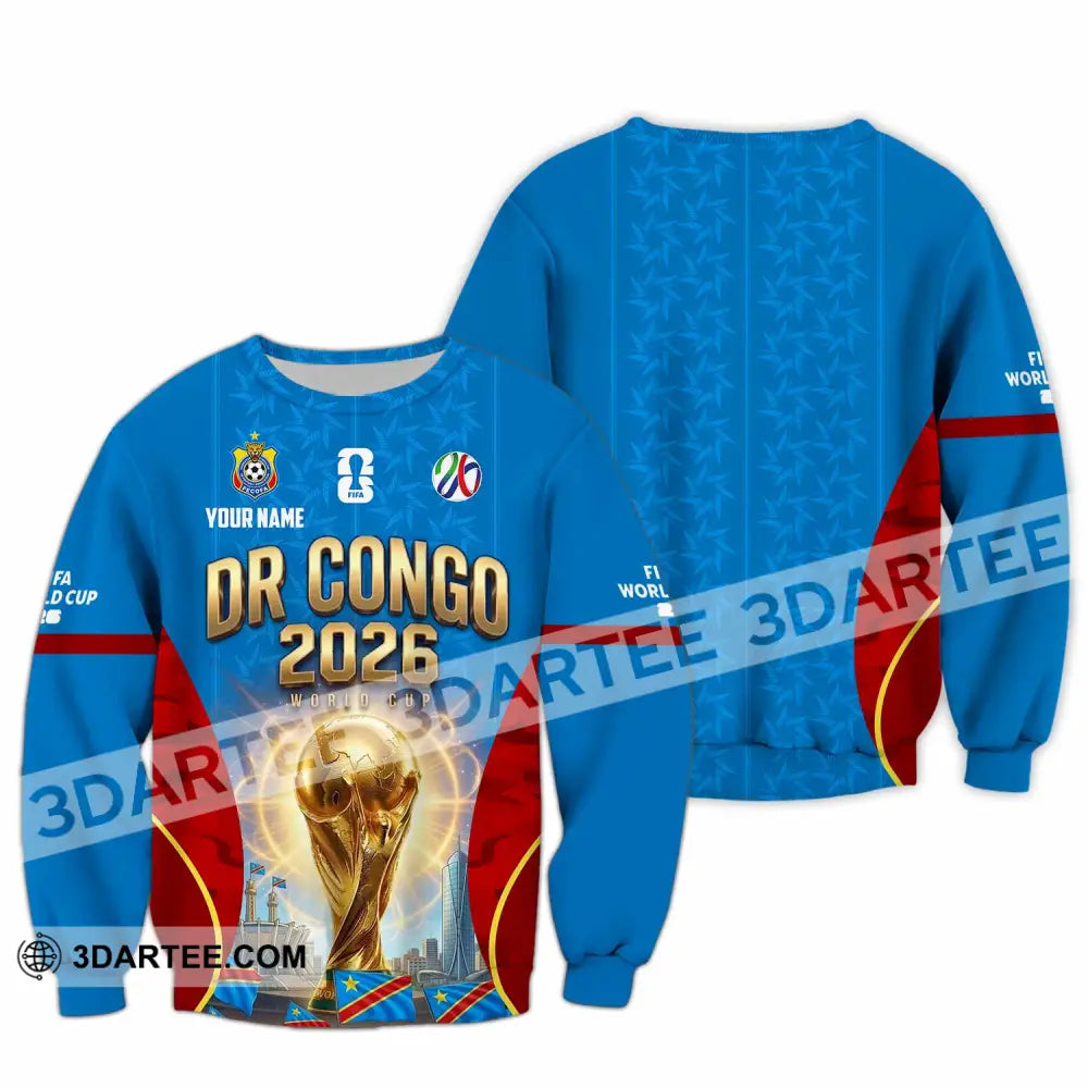 Unisex Shirt - Custom Dr Congo World Cup 2026 Shirt - Long Sleeve / S - T-shirt