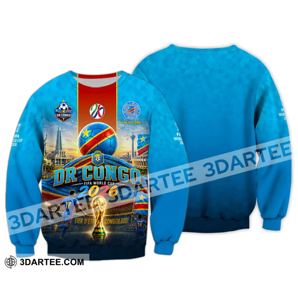 Unisex Shirt - Custom Dr Congo World Cup 2026 Shirt - Long Sleeve / S - T-shirt