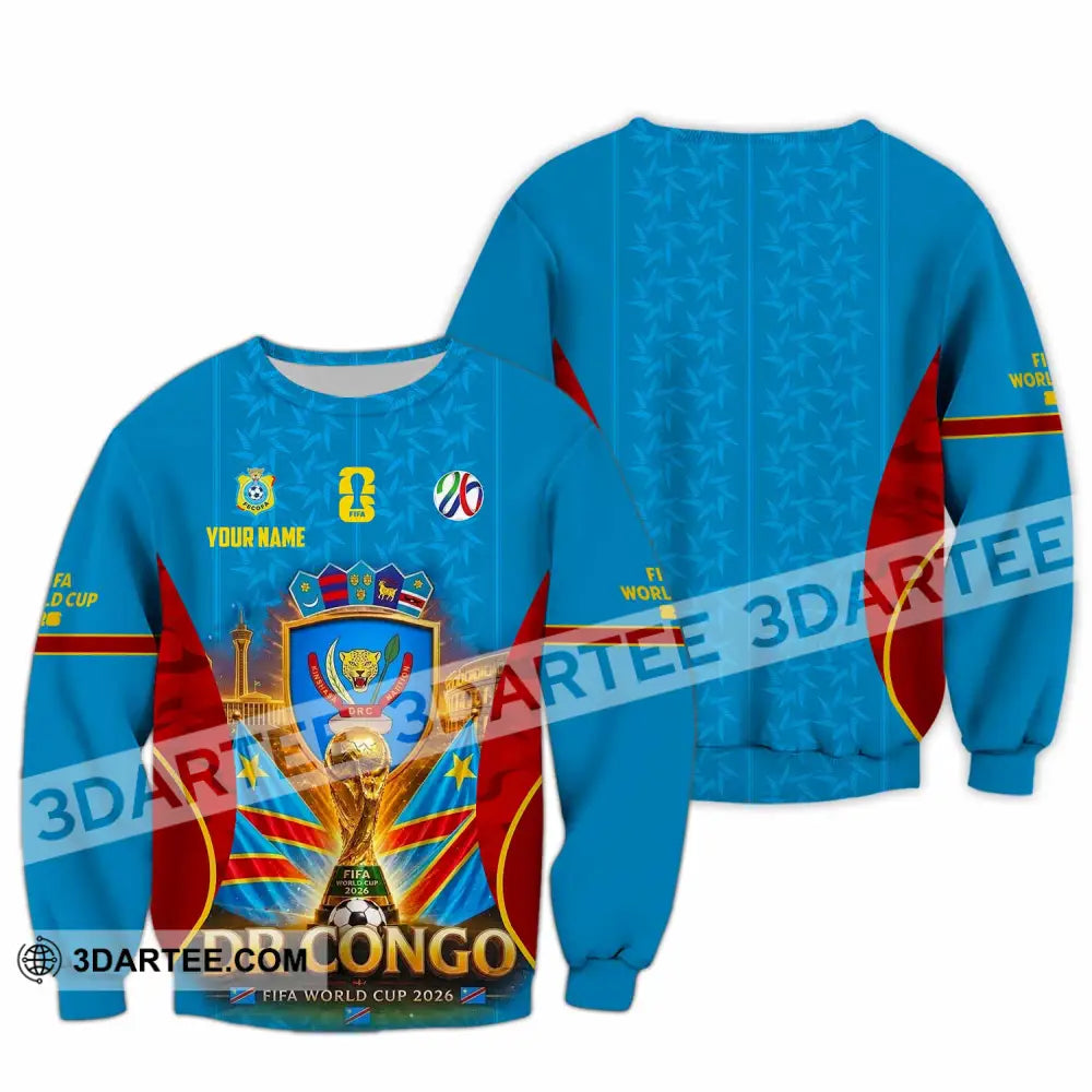 Unisex Shirt - Custom Dr Congo World Cup 2026 Shirt - Long Sleeve / S - T-shirt