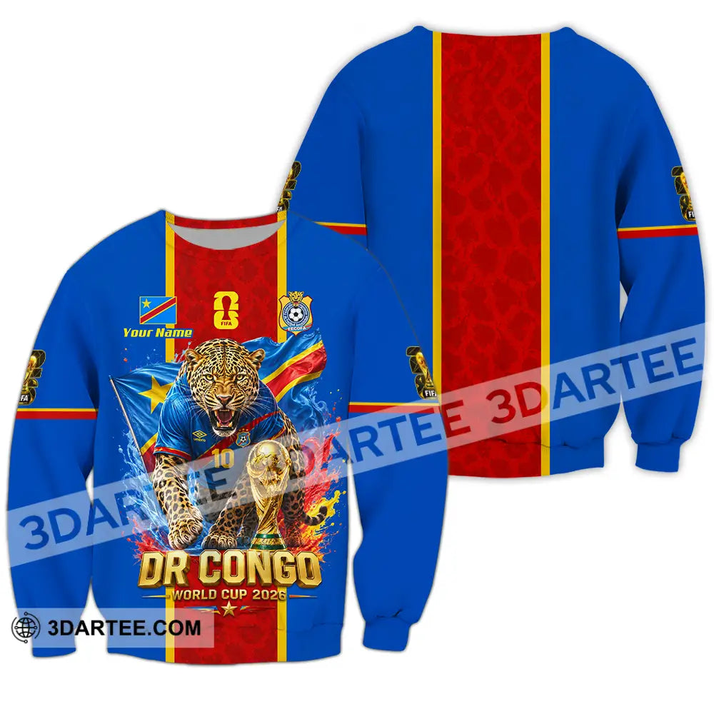 Unisex Shirt - Custom Dr Congo World Cup 2026 Shirt - Long Sleeve / S - T-shirt