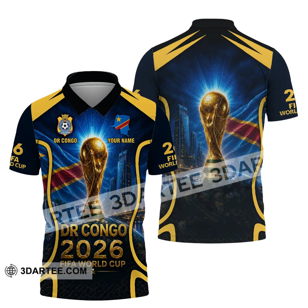Unisex Shirt - Custom Dr Congo World Cup 2026 Shirt - Polo Shirt / S - T-shirt