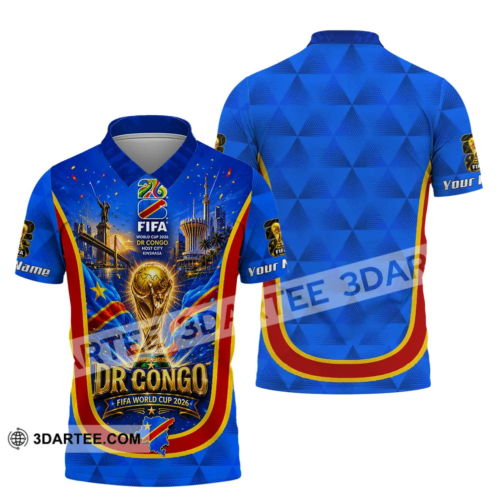 Unisex Shirt - Custom Dr Congo World Cup 2026 Shirt - Polo Shirt / S - T-shirt