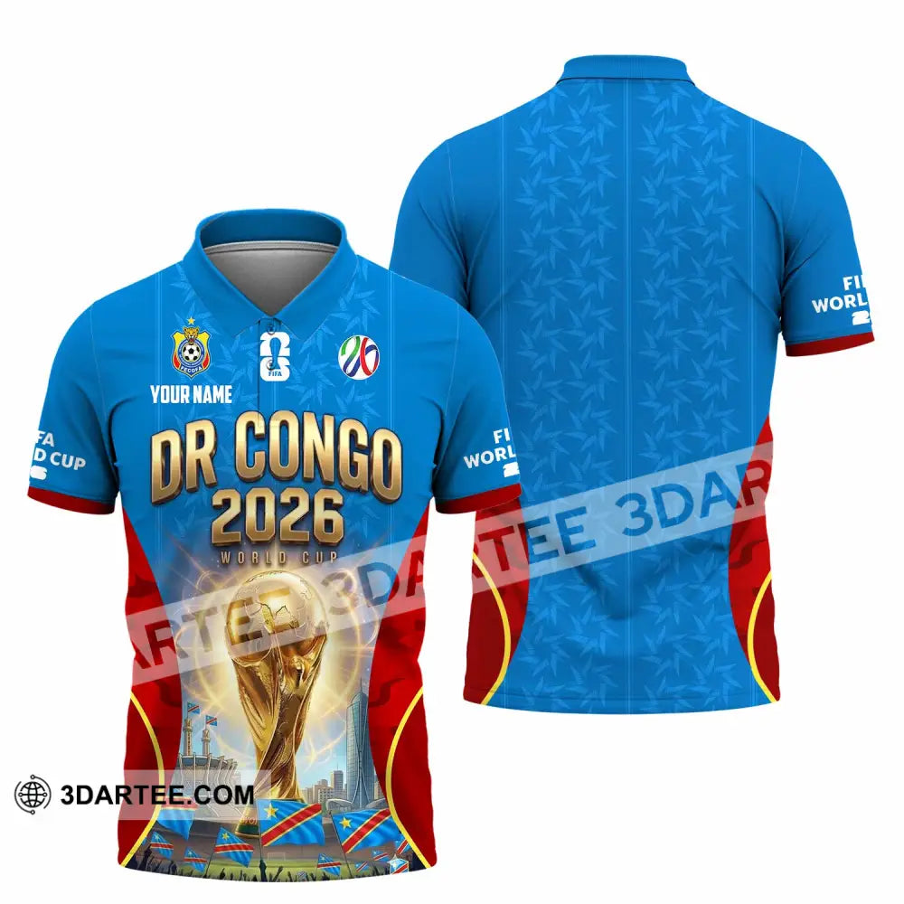 Unisex Shirt - Custom Dr Congo World Cup 2026 Shirt - Polo Shirt / S - T-shirt