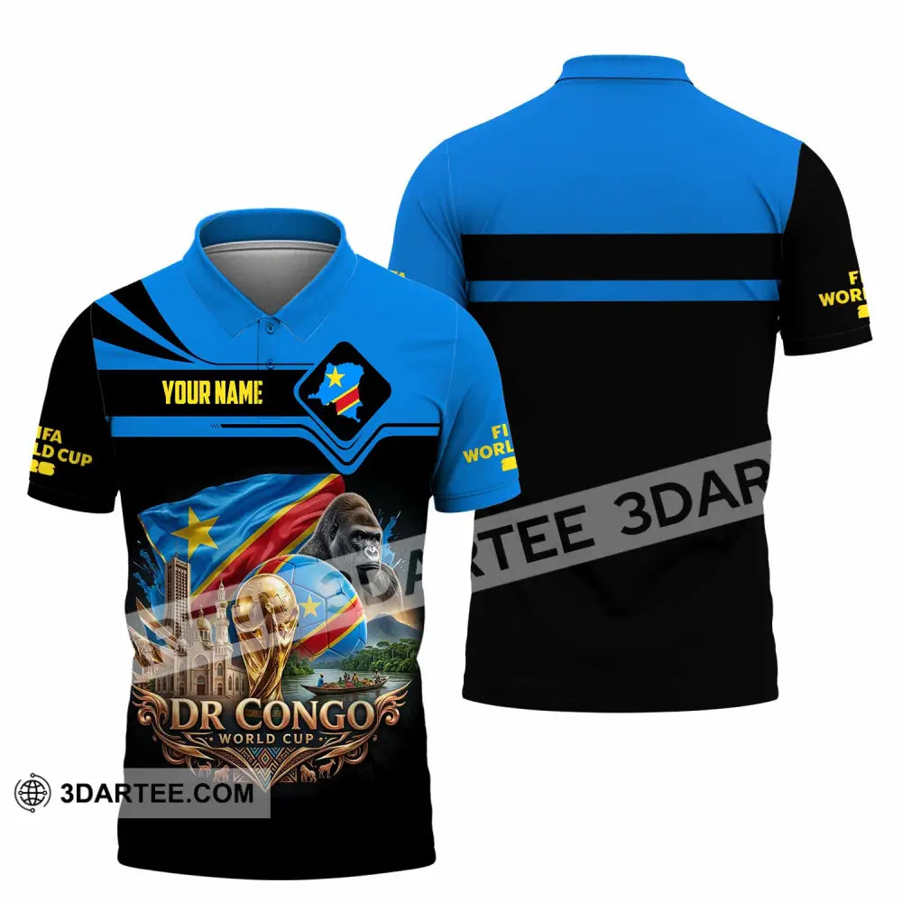Unisex Shirt - Custom Dr Congo World Cup 2026 Shirt - Polo Shirt / S - T-shirt