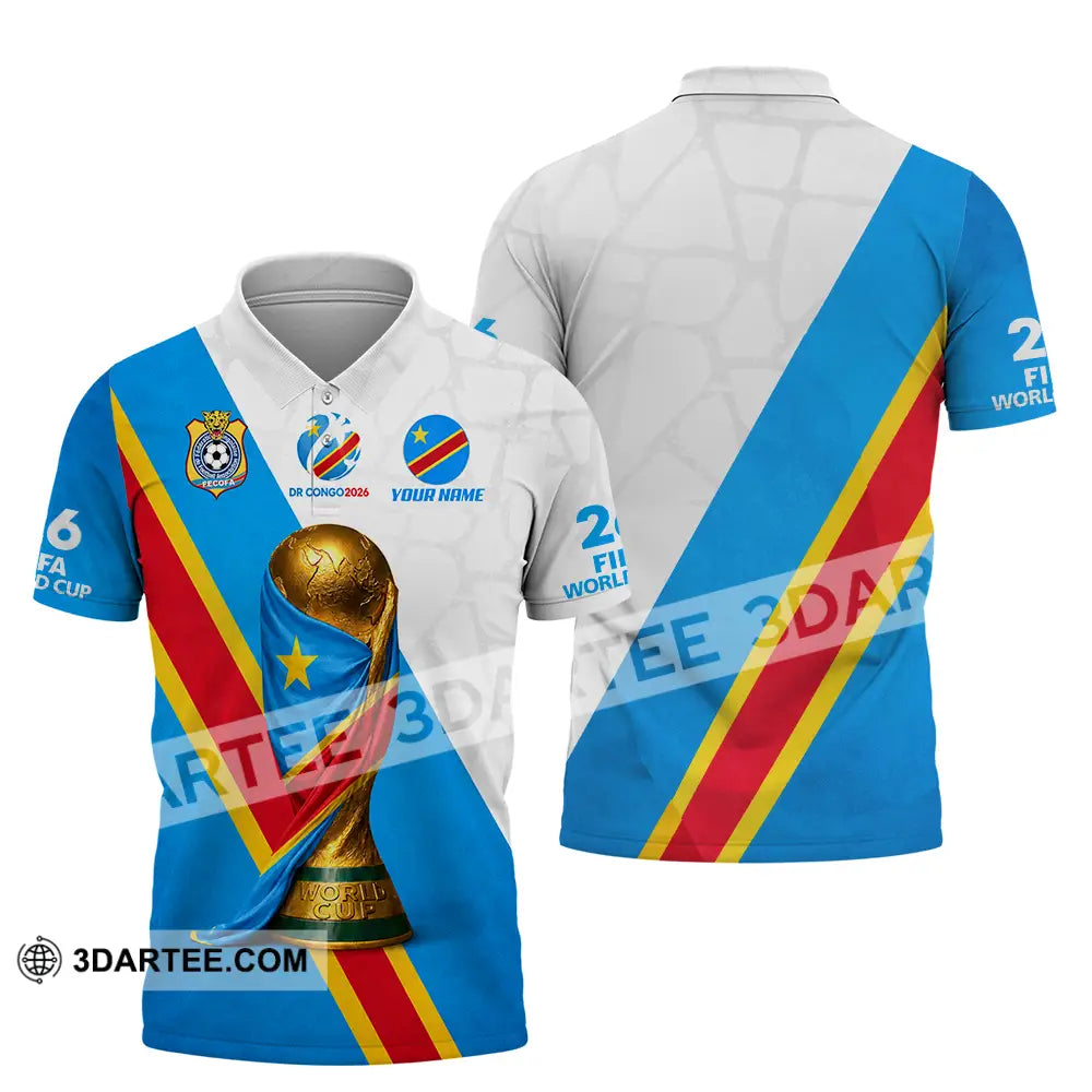 Unisex Shirt - Custom Dr Congo World Cup 2026 Shirt - Polo Shirt / S - T-shirt