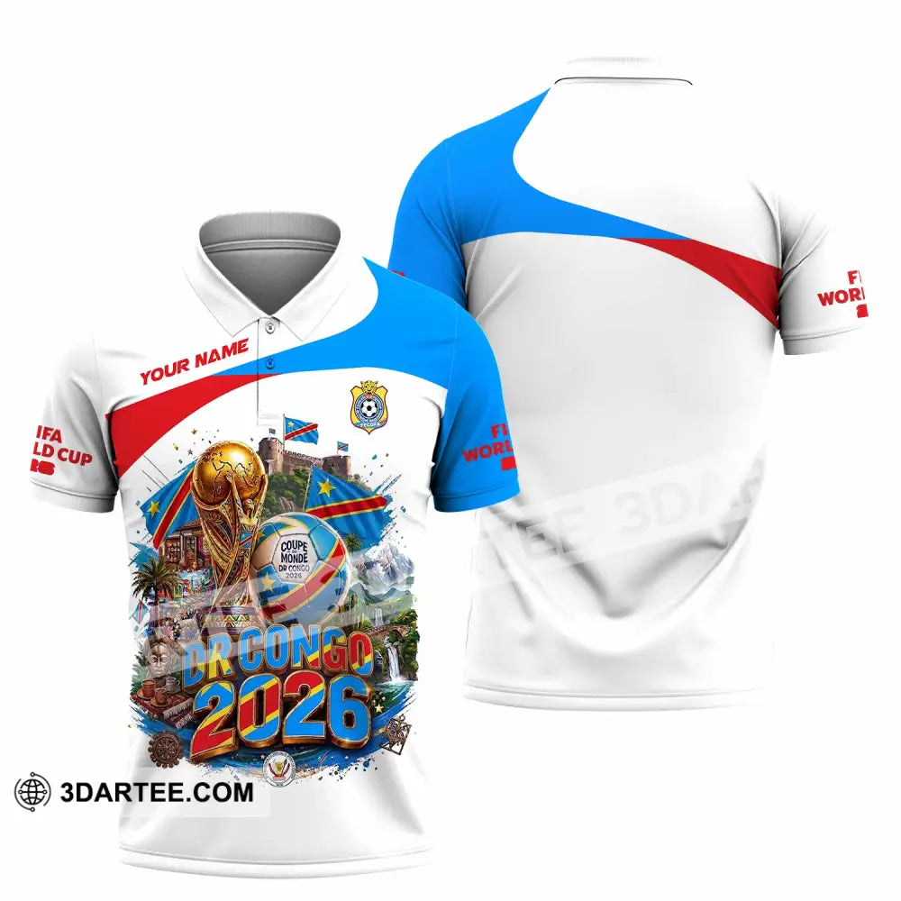 Unisex Shirt - Custom Dr Congo World Cup 2026 Shirt - Polo Shirt / S - T-shirt