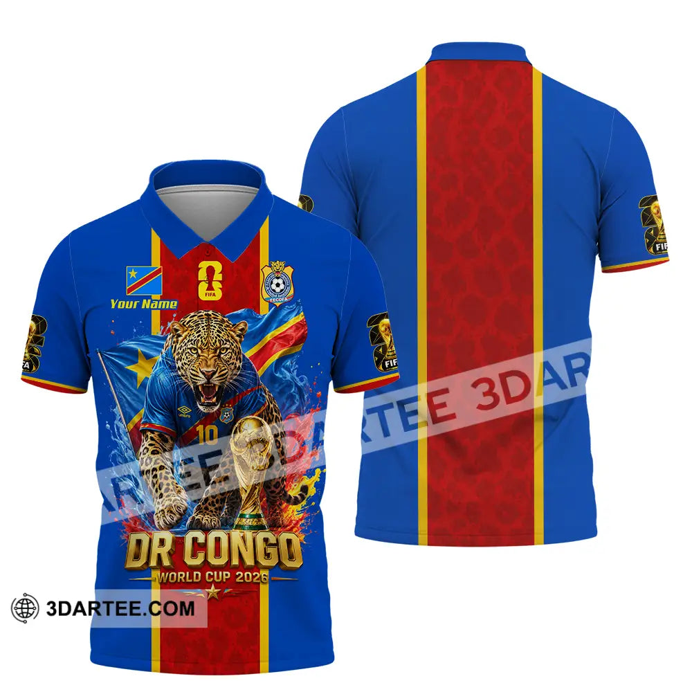 Unisex Shirt - Custom Dr Congo World Cup 2026 Shirt - Polo Shirt / S - T-shirt