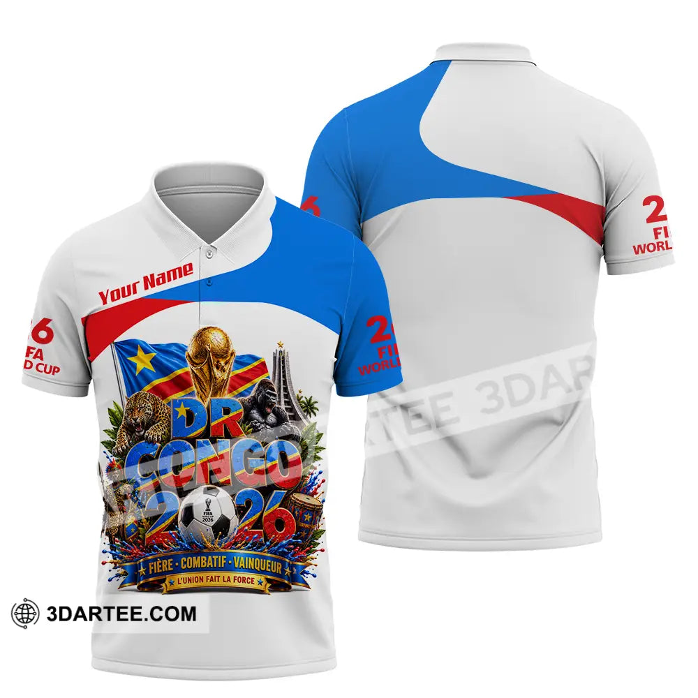 Unisex Shirt - Custom Dr Congo World Cup 2026 Shirt - Polo Shirt / S - T-shirt