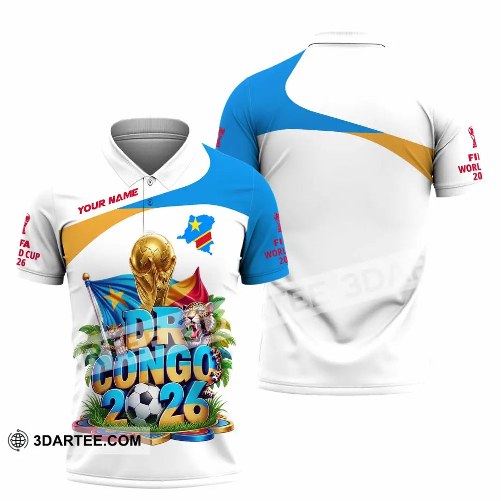 Unisex Shirt - Custom Dr Congo World Cup 2026 Shirt - Polo Shirt / S - T-shirt