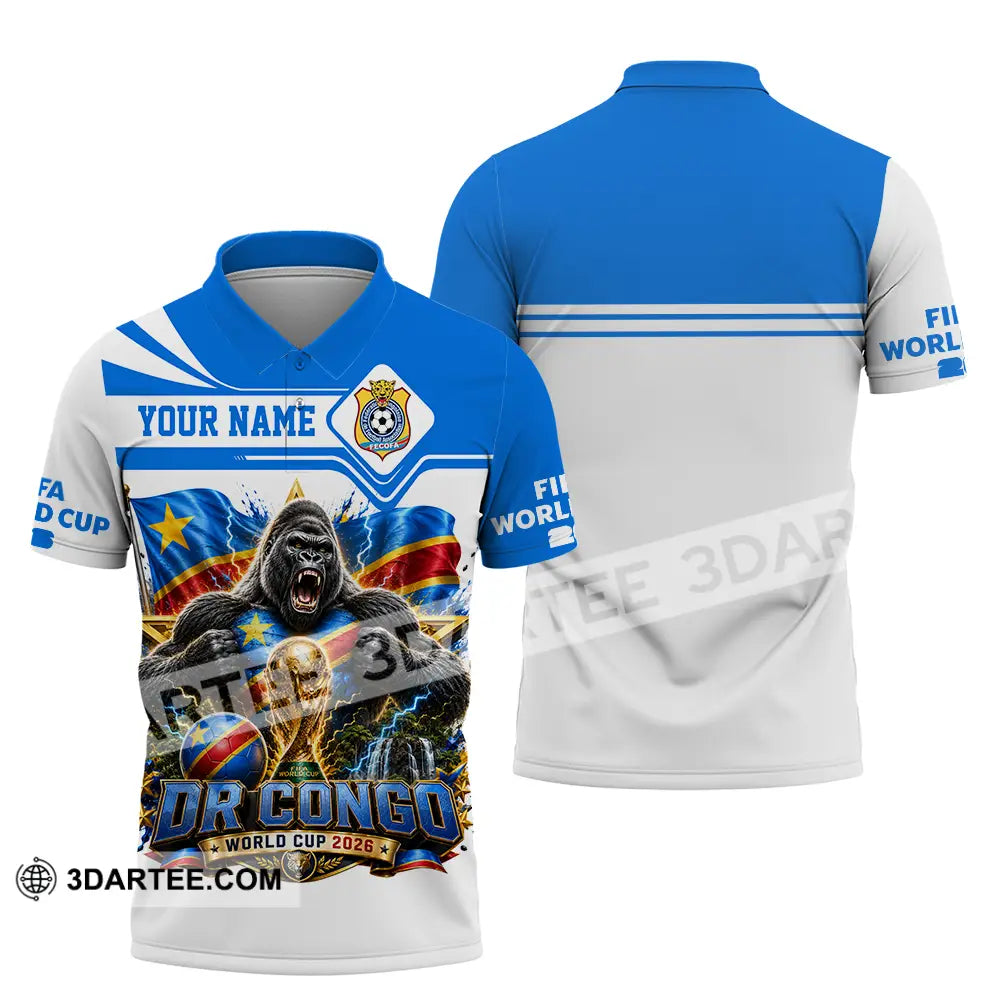 Unisex Shirt - Custom Dr Congo World Cup 2026 Shirt - Polo Shirt / S - T-shirt