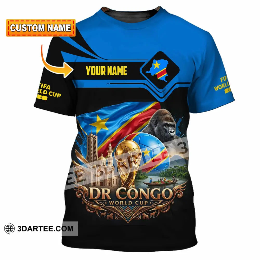 Unisex Shirt - Custom Dr Congo World Cup 2026 Shirt - T-shirt