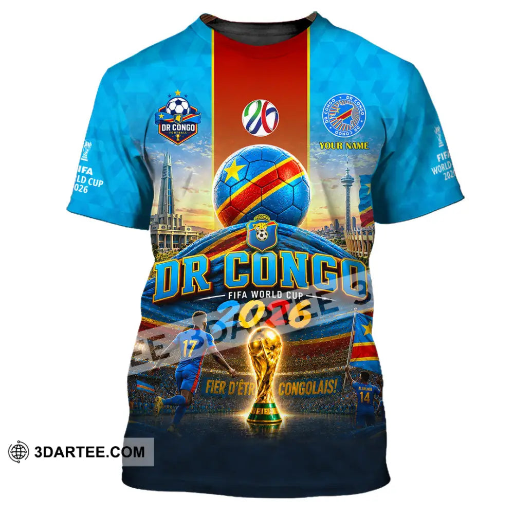Unisex Shirt - Custom Dr Congo World Cup 2026 Shirt - T-Shirt / S - T-shirt