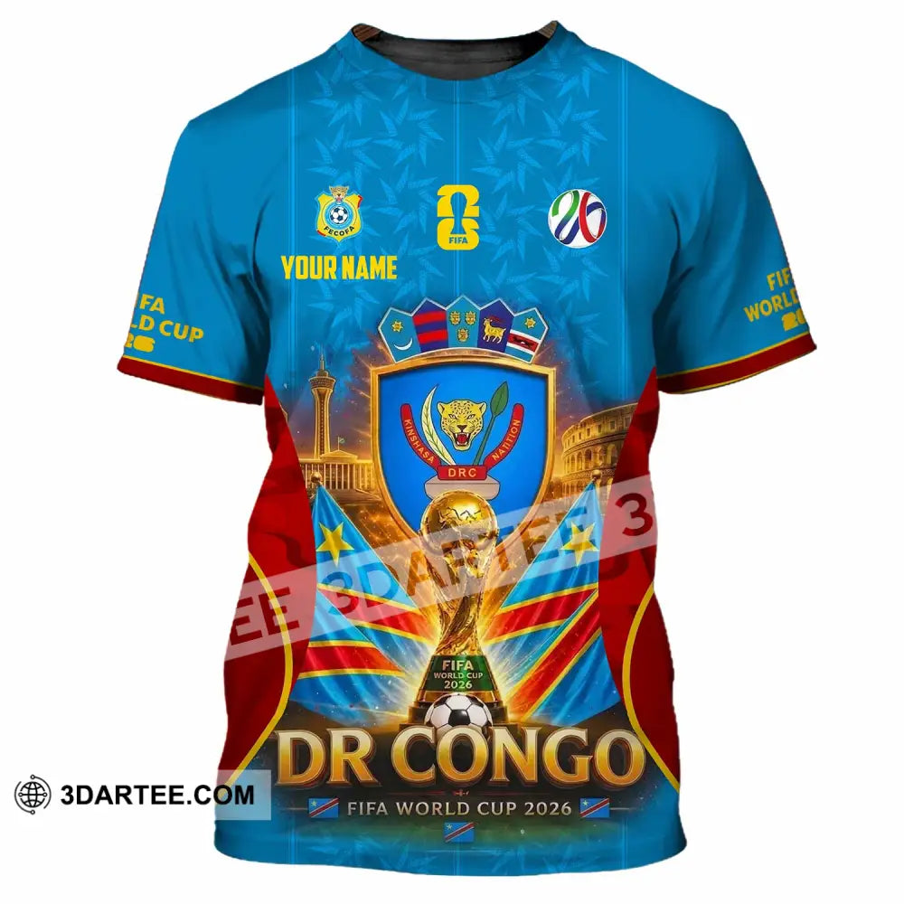 Unisex Shirt - Custom Dr Congo World Cup 2026 Shirt - T-Shirt / S - T-shirt