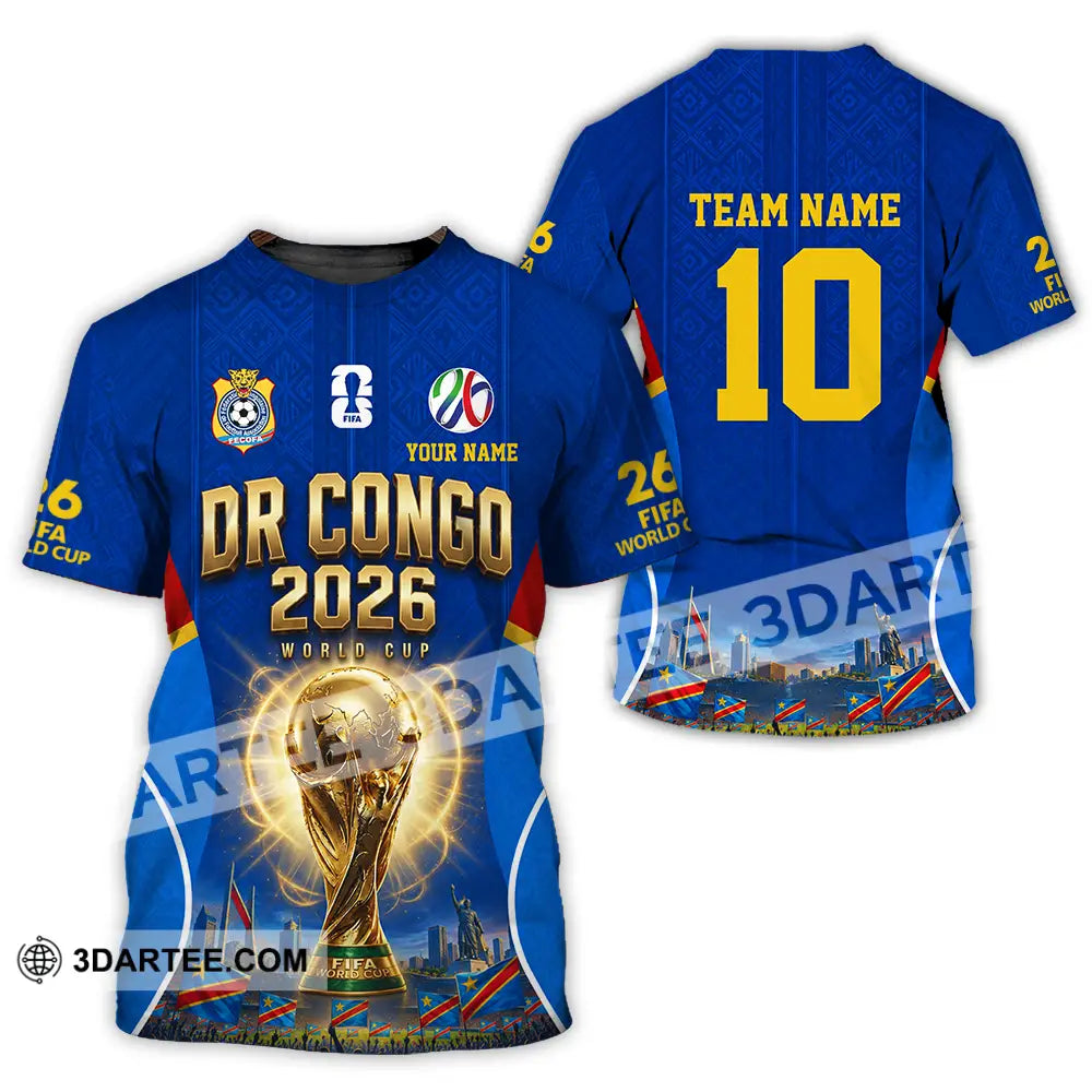 Unisex Shirt - Custom Dr Congo World Cup 2026 Shirt - T-Shirt / S - T-shirt