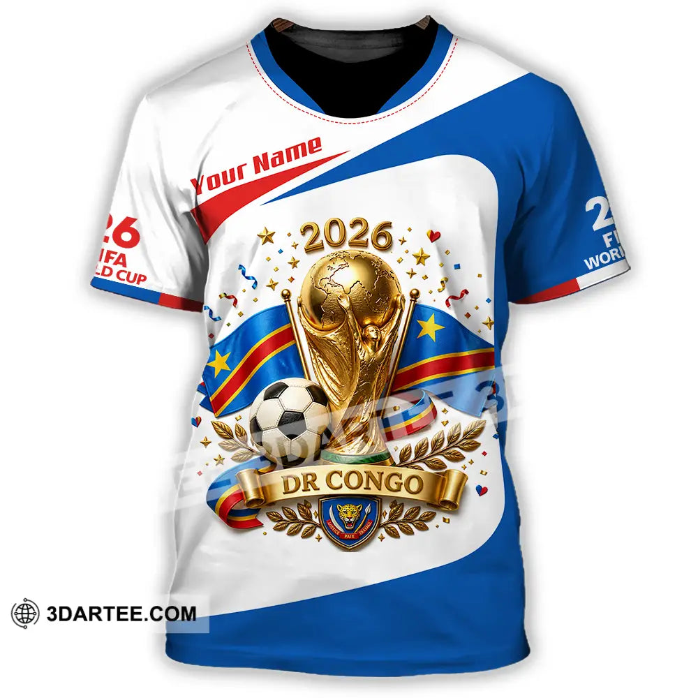 Unisex Shirt - Custom Dr Congo World Cup 2026 Shirt - T-Shirt / S - T-shirt