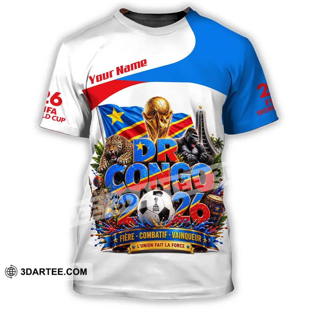 Unisex Shirt - Custom Dr Congo World Cup 2026 Shirt - T-Shirt / S - T-shirt