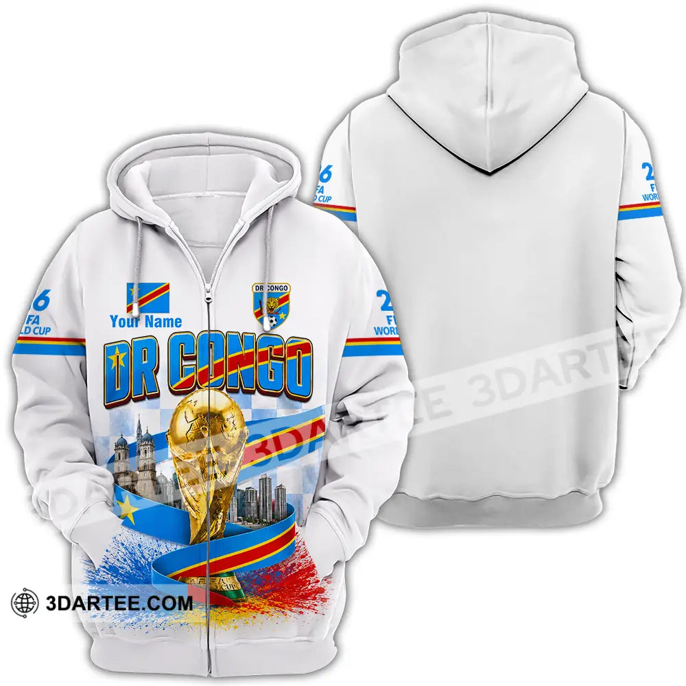 Unisex Shirt - Custom Dr Congo World Cup 2026 Shirt - Zipper Hoodie / S - T-shirt