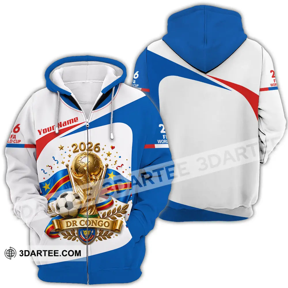 Unisex Shirt - Custom Dr Congo World Cup 2026 Shirt - Zipper Hoodie / S - T-shirt