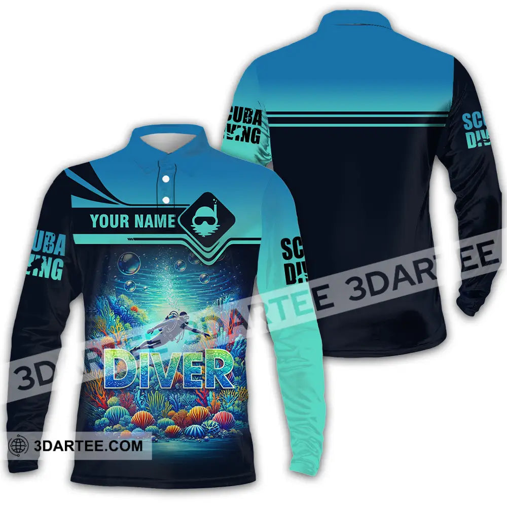 Unisex Shirt - Custom Driver 3D Shirt Long Sleeve Polo / S T-shirt