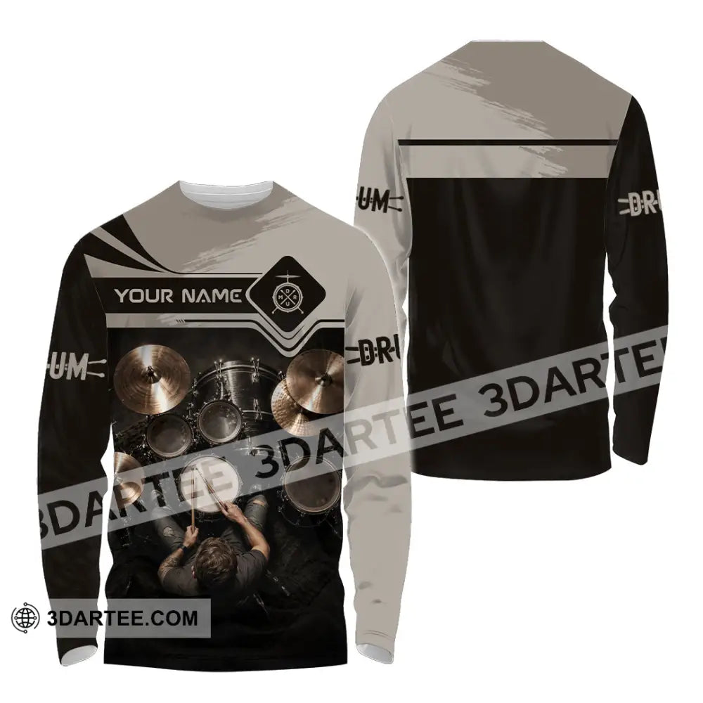 Unisex Shirt - Custom Drum Shirt - Long Sleeve Shirt / S - T-shirt