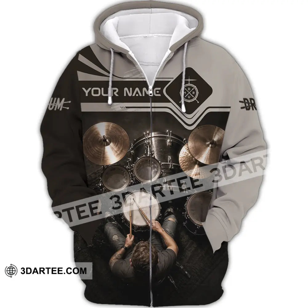 Unisex Shirt - Custom Drum Shirt - Zipper Hoodie / S - T-shirt