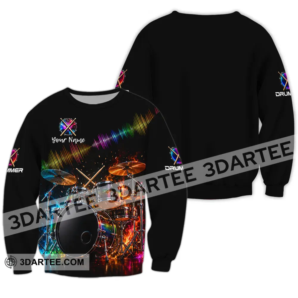 Unisex Shirt - Custom Drummer Shirt - Long Sleeve / S - T-shirt