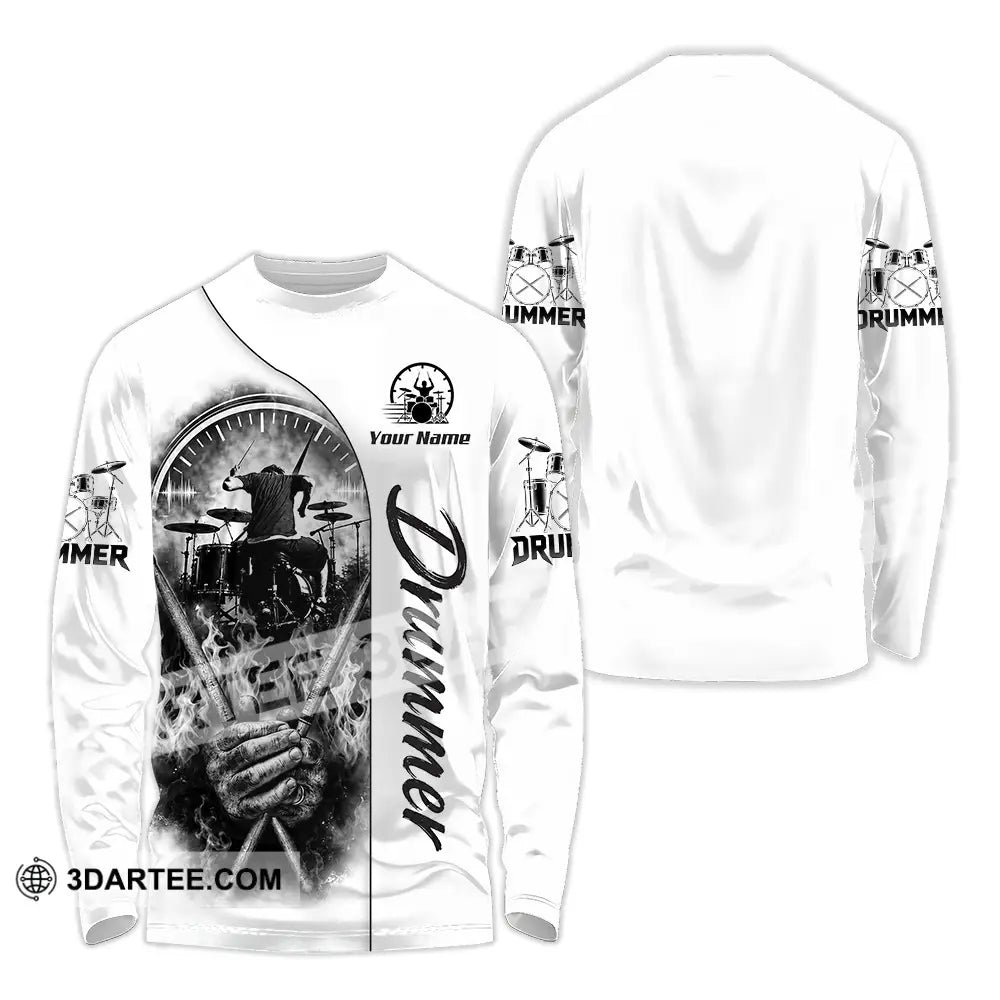 Unisex Shirt - Custom Drummer Shirt - Long Sleeve Shirt / S - T-shirt