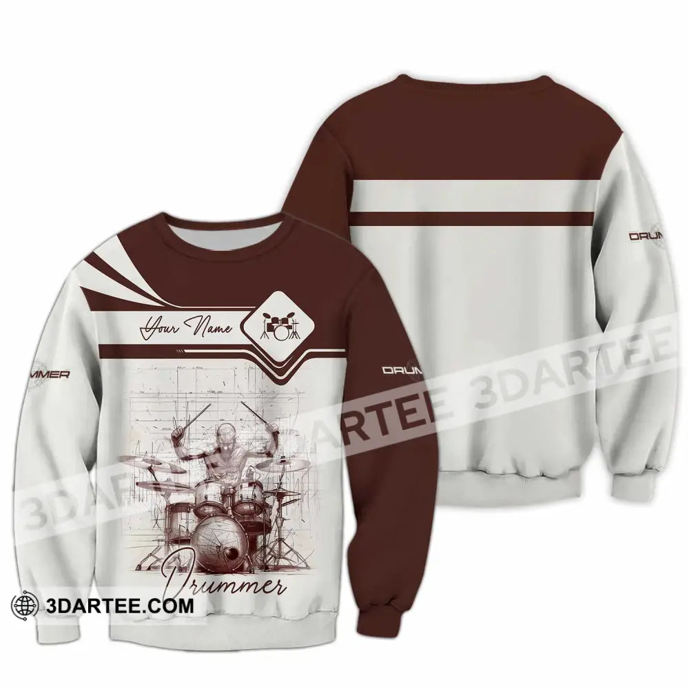 Unisex Shirt - Custom Drummer Shirt - Long Sleeve / S - T-shirt