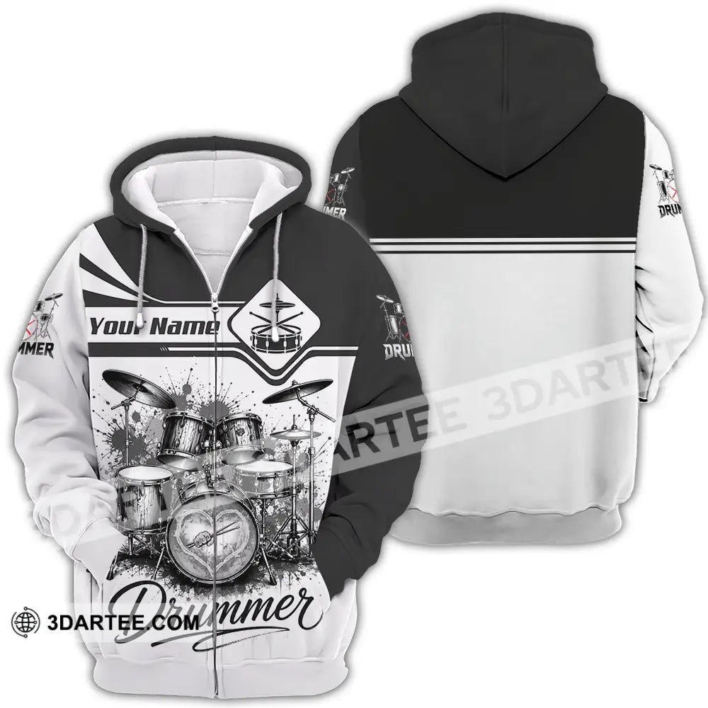 Unisex Shirt - Custom Drummer Shirt - Zipper Hoodie / S - T-shirt