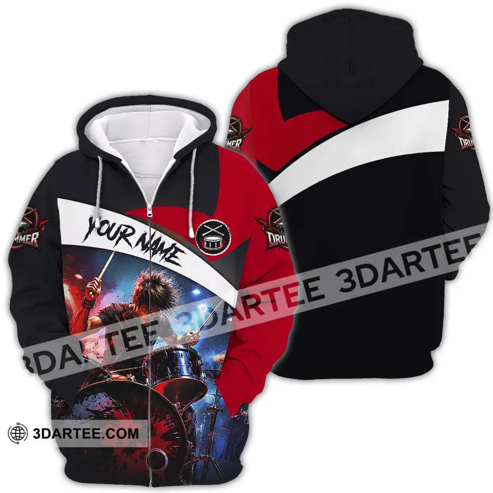 Unisex Shirt - Custom Drummer Shirt - Zipper Hoodie / S - T-shirt