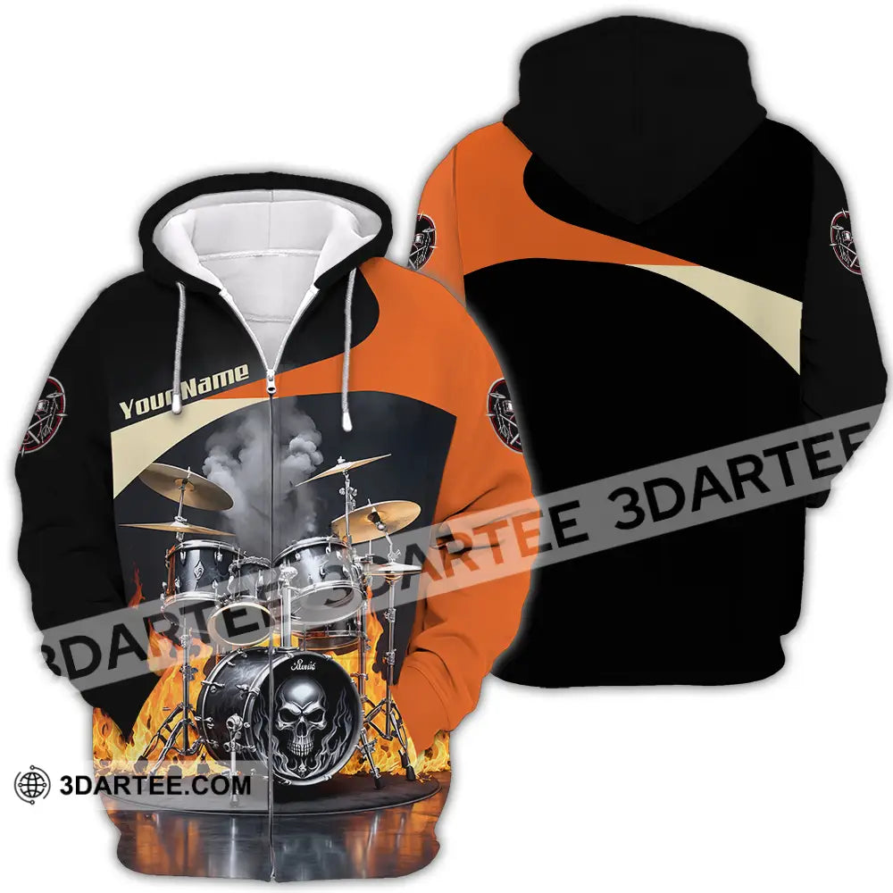 Unisex Shirt - Custom Drummer Shirt - Zipper Hoodie / S - T-shirt