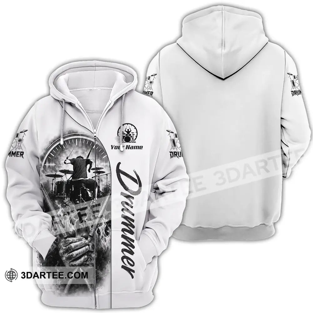 Unisex Shirt - Custom Drummer Shirt - Zipper Hoodie / S - T-shirt