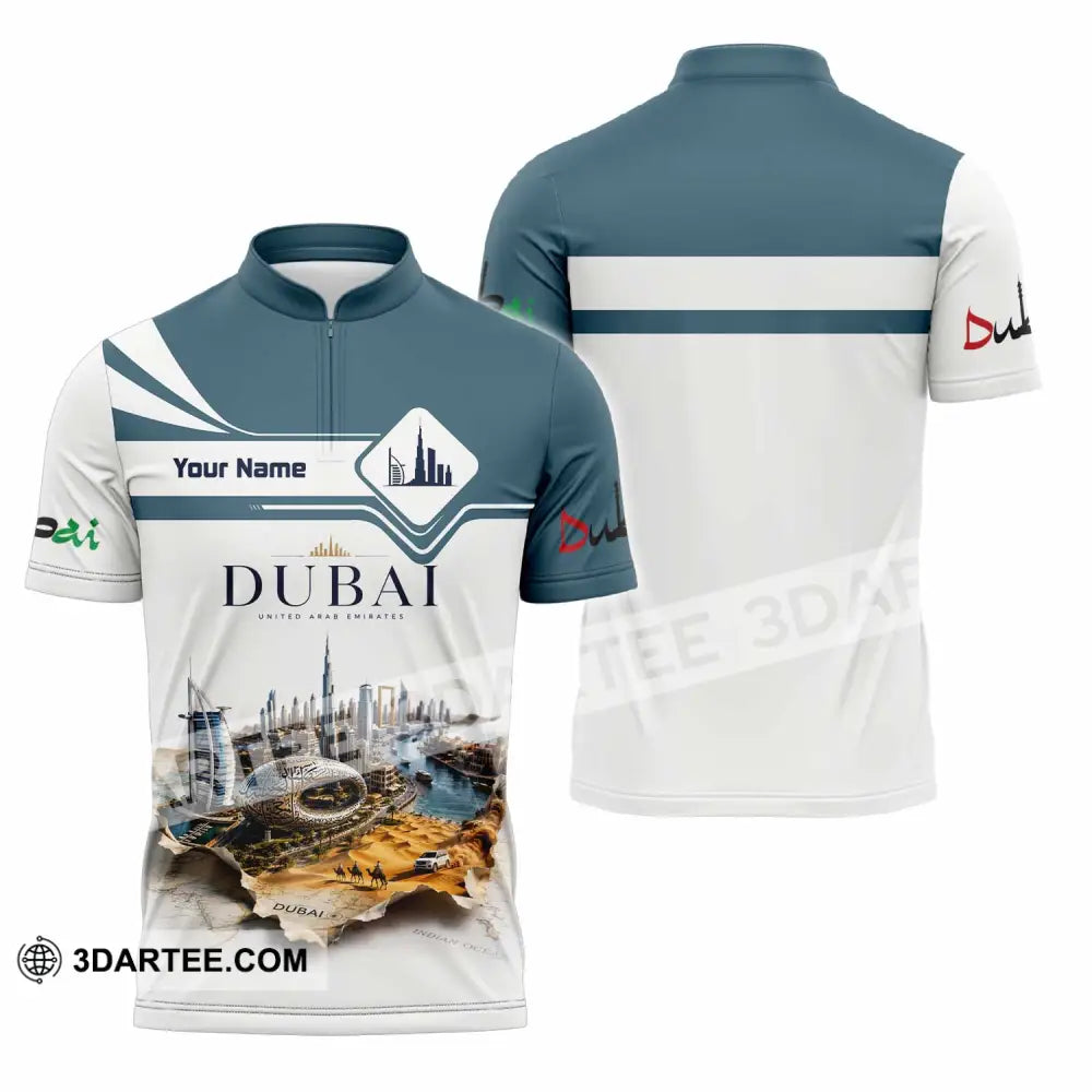 Unisex Shirt - Custom Dubai Shirt - Zipper Polo Shirt / S - T-shirt