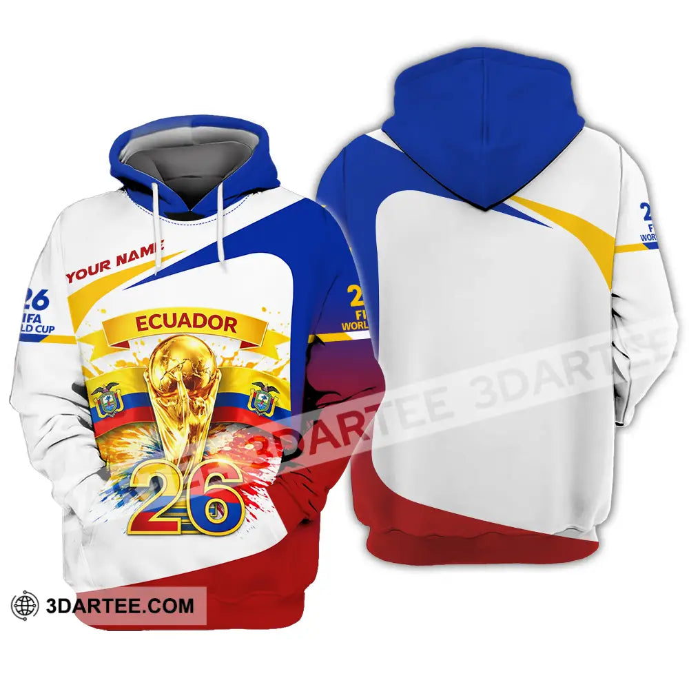 Unisex Shirt - Custom Ecuador World Cup 2026 3D Shirt - Hoodie / S - T-shirt