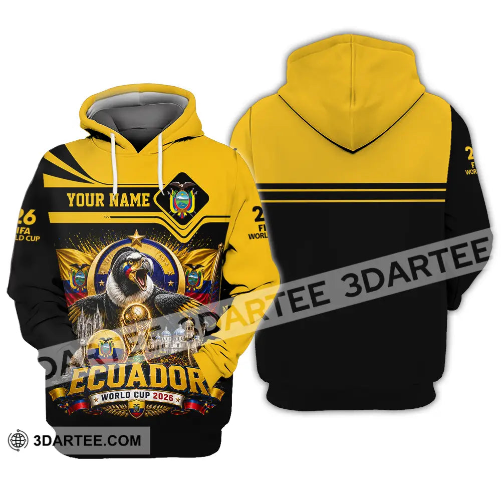 Unisex Shirt - Custom Ecuador World Cup 2026 Shirt - Hoodie / S - T-shirt