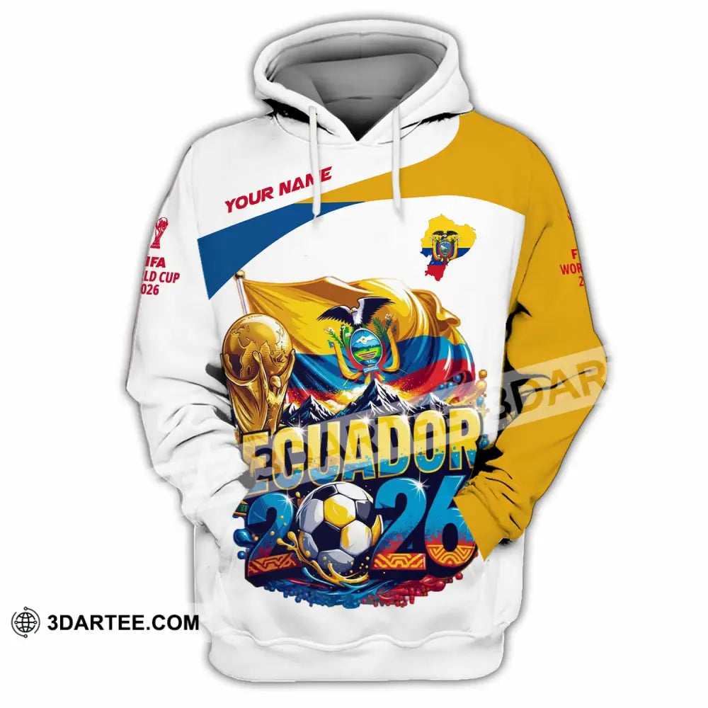 Unisex Shirt - Custom Ecuador World Cup 2026 Shirt - Hoodie / S - T-shirt