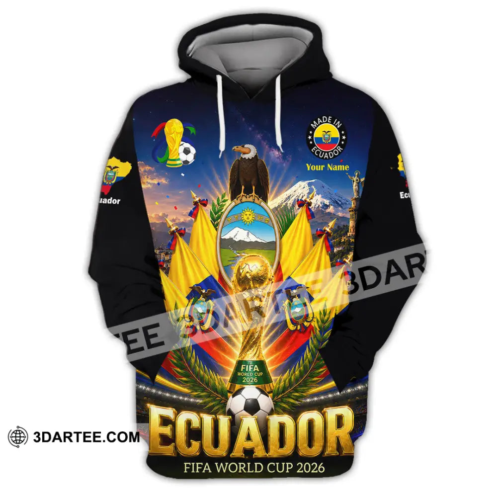 Unisex Shirt - Custom Ecuador World Cup 2026 Shirt - Hoodie / S - T-shirt