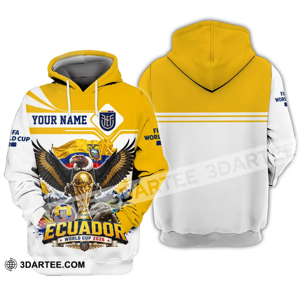 Unisex Shirt - Custom Ecuador World Cup 2026 Shirt - Hoodie / S - T-shirt