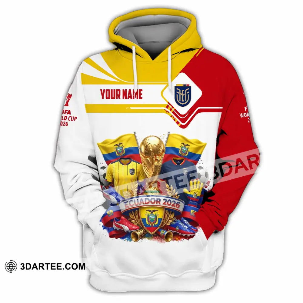 Unisex Shirt - Custom Ecuador World Cup 2026 Shirt - Hoodie / S - T-shirt