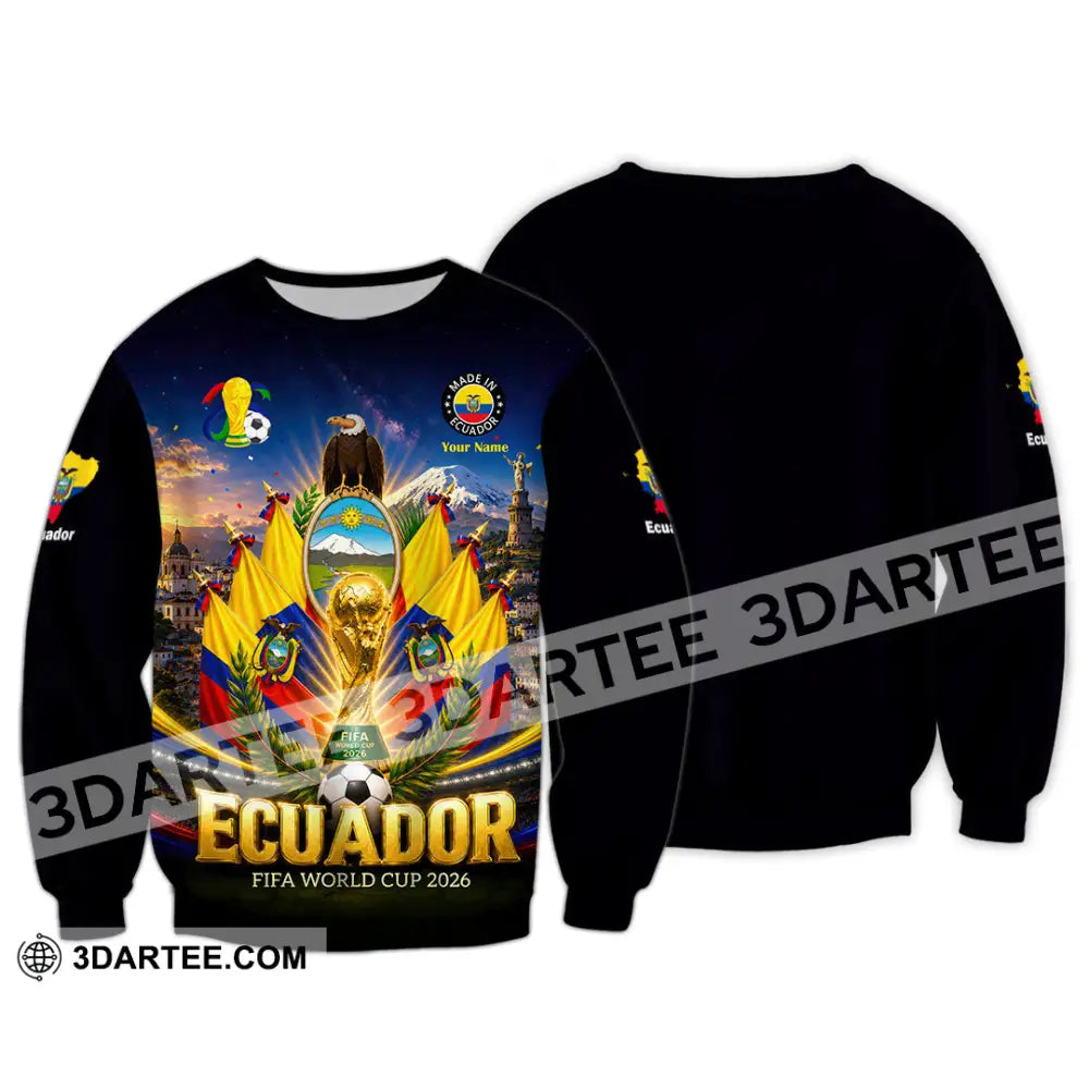 Unisex Shirt - Custom Ecuador World Cup 2026 Shirt - Long Sleeve / S - T-shirt