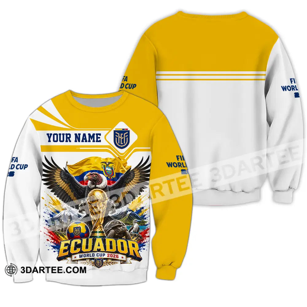 Unisex Shirt - Custom Ecuador World Cup 2026 Shirt - Long Sleeve / S - T-shirt
