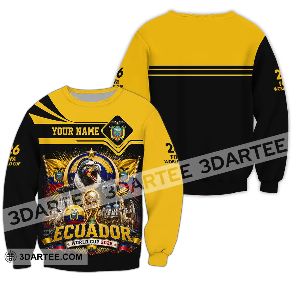 Unisex Shirt - Custom Ecuador World Cup 2026 Shirt - Long Sleeve / S - T-shirt