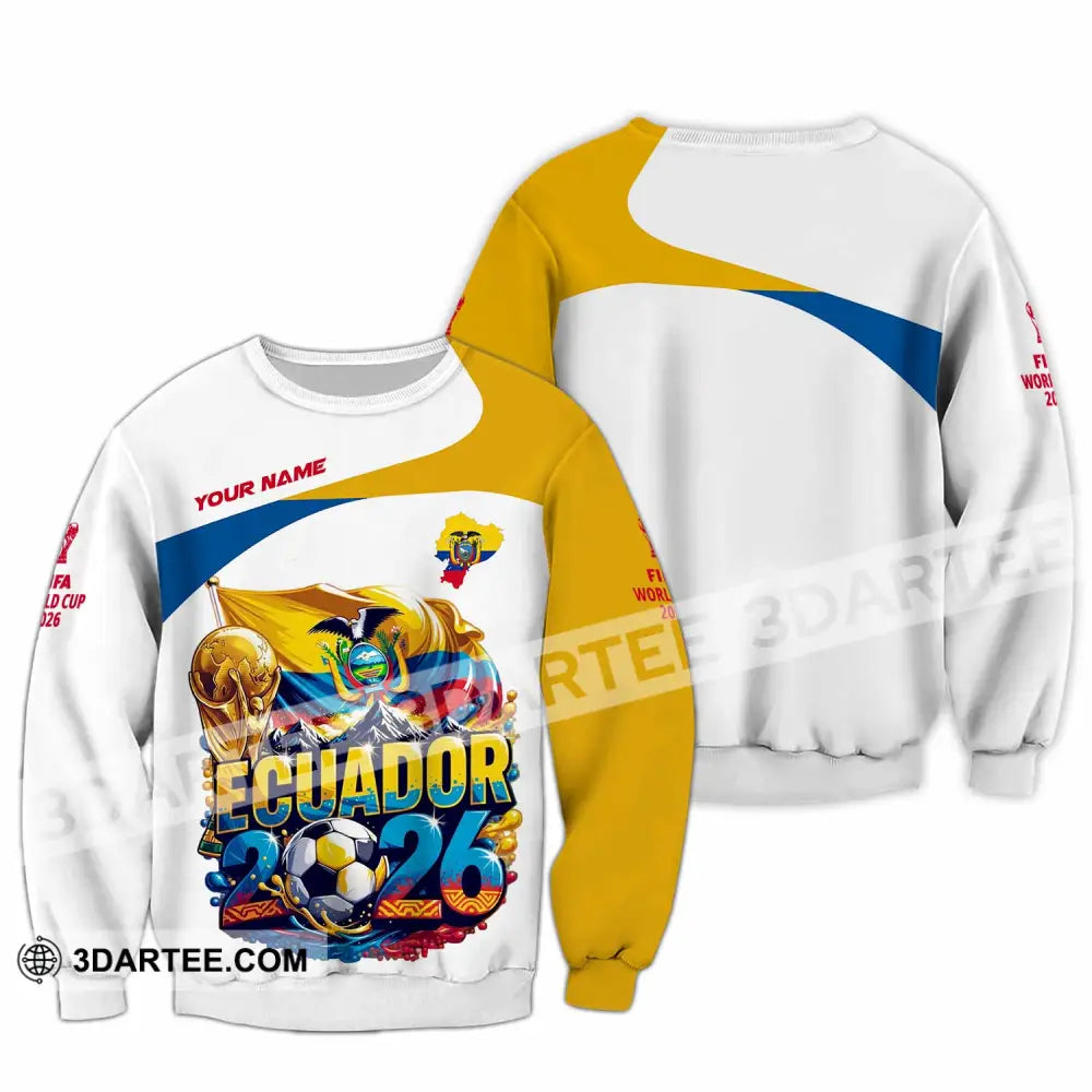 Unisex Shirt - Custom Ecuador World Cup 2026 Shirt - Long Sleeve / S - T-shirt